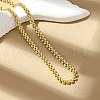 Brass Link Chain Necklaces for Women NJEW-K282-06G-1