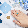 DICOSMETIC 1Pc Adjustable 925 Silver Ring Adjustable Ring Findings FIND-DC0006-64G-3