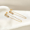 925 Sterling Silver Micro Pave Cubic Zirconia Stud Earrings EJEW-K284-04G-3