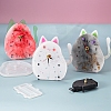 Cat Shape Alarm Clock Ornament DIY Silicone Mold PW-WG44451-01-2