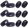CRASPIRE 50Pcs Imitation Leather with Alloy Waist Belt Keeper Rings FIND-CP0002-44-1