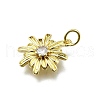 Brass Micro Pave Cubic Zirconia Pendants KK-K400-37G-2
