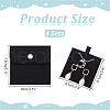 WADORN 4 Sets Square Microfiber Packing Button Bags ABAG-WR0001-09C-2