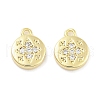 Brass Micro Pave Cubic Zirconia Pendants ZIRC-P120-01G-1