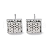 Brass Stud Earrings EJEW-D288-07P-2