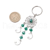 Woven Net/Web with Moon Alloy Keychain KEYC-JKC01242-3