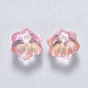 Transparent Spray Painted Glass Beads GLAA-S190-005A-07-2