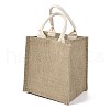 Jute Tote Bags Soft Cotton Handles Laminated Interior ABAG-F003-06-4