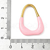 304 Stainless Steel Enamel Teardrop Pendants STAS-U056-05G-4