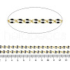 Ion Plating(IP) 304 Stainless Steel Dapped Chains AJEW-Q150-09G-02-2