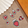 CHGCRAFT 14Pcs 7 Style Alloy Enamel Pendants FIND-CA0008-22-5