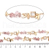 Handmade Brass Glass Square Link Chains CHC-F019-10G-02-2