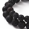 Couples Natural Lava Rock Stretch Bracelets BJEW-JB03315-01-3