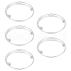 Unicraftale 5Pcs 304 Stainless Steel Wire Wrap Bangles Making MAK-UN0001-51-1
