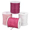   4 Rolls 4 Colors Waxed Cotton Thread Cords YC-PH0002-35B-1