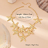 Starfish Alloy Statement Bib Necklaces FS-WG187D0-01-3