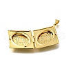 Brass Locket Pendants KK-Q066-26G-2