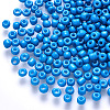 8/0 Baking Paint Glass Round Seed Beads SEED-S036-01B-11-1