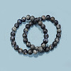 Natural Glaucophane Stretch Beaded Bracelets G-A185-01W-2