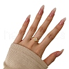 925 Sterling Silver Micro Pave Cubic Zirconia Finger Rings for Women RJEW-K253-15MG-2