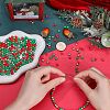 SUNNYCLUE 1200Pcs 4 Colors Christmas Themed Opaque Acrylic Beads MACR-SC0001-41-3
