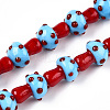 Handmade Lampwork Beads Strands X1-LAMP-N024-09H-2