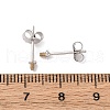 925 Sterling Silver Stud Earring Findings STER-L064-10P-3
