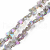 Electroplate Transparent Glass Beads Strands EGLA-N002-20A-D05-1