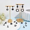 SUNNYCLUE 30Pcs 5 Style 304 Stainless Steel Stud Earring Findings STAS-SC0004-31-5