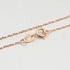 925 Sterling Silver Chain Necklaces STER-M086-05B-RG-1