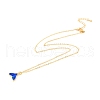Mermaid Fishtail Resin Pendant Necklace NJEW-C009-01A-02-2