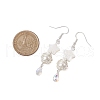 Shell Pearl & Sea Shell Beaded Dangle Earring EJEW-TA00535-3