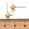 201 Stainless Steel Stud Earring Findings STAS-R156-01G-04-2