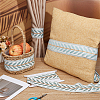 Olycraft 5M Polyester Jacquard Leaf Ribbon OCOR-OC0001-55B-5