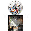 MDF Printed Wall Clock HJEW-WH0058-028-8