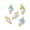 Flower Acrylic Charms PALLOY-JF03588-08-1