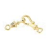 Brass Hook and S-Hook Clasps KK-D356-21G-1