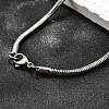 Tarnish Resistant 304 Stainless Steel Snake Chain Necklaces STAS-M174-005P-3.2A-1