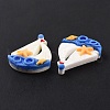Opaque Resin Cabochons X-RESI-C010-06-4