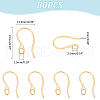 Unicraftale Ion Plating(IP) 304 Stainless Steel Earring Hooks STAS-UN0058-41G-3