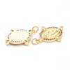Brass Micro Pave Cubic Zirconia Pendants X-ZIRC-P200-09A-G-2