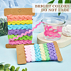Gorgecraft 4 Cards 2 Styles  Polyester Wavy Fringe Trim Ribbon DIY-GF0009-48C-6