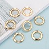 Brass Spring Gate Rings X-KK-T014-90G-4