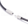 Leather Cord Necklace Making X-MAK-L019-03-3