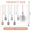 Tibetan Style Alloy Ceiling Fan Pull Chain Extenders AJEW-AB00125-2