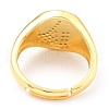 Adjustable Real 18K Gold Plated Brass Enamel Finger Ringss RJEW-L071-26G-4