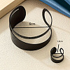 Hollow Out Alloy Cuff Bangles & Cuff Rings Sets FS-WG58758-02-3