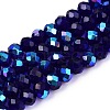 Electroplate Glass Beads Strands EGLA-A044-T6mm-L06-1