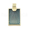 Real 18K Gold Plated Rack Plating Brass Enamel Pendants KK-M293-43G-01-1