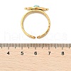 Natural Turquoise Finger Rings RJEW-Q006-01D-G-3